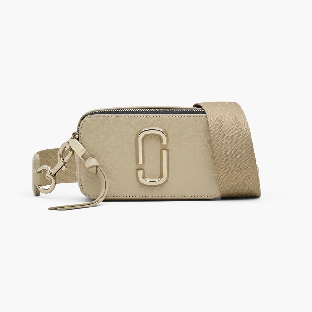 NEW Marc Jacobs Khaki Beige Tan Snapshot Camera Crossbody Bag Purse Handbag